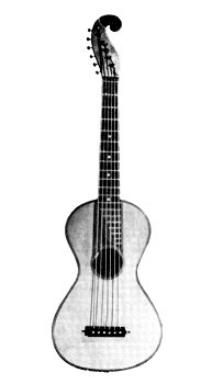 Gitarre, Johann. Georg Stauffer, Halle, Hndel-Haus, Inv.-Nr. MS-150