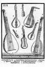 Michael Praetorius: Syntagma Musicum, Theatrum Instrumentorum, Wolfenbttel 1620, Taf. XVI