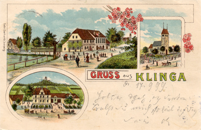 Ansichtskarte Klinga 1899